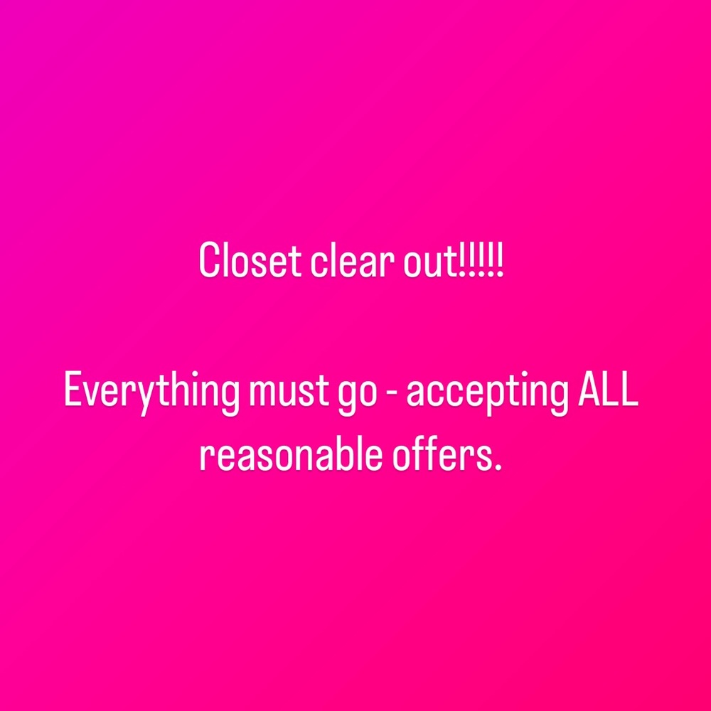 closet clear out!!!!!